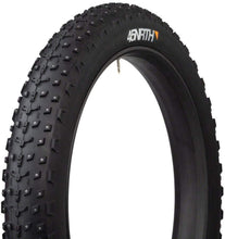 Load image into Gallery viewer, 45NRTH Dillinger 4 Tire - 27.5 x 4, Tubeless, Folding, 120tpi, 252 Concave Carbide Aluminum Studs
