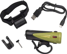 Load image into Gallery viewer, Urban 1000 Trail FastCharge Ranger Olive/Black Rechargeable Front Bike Light
